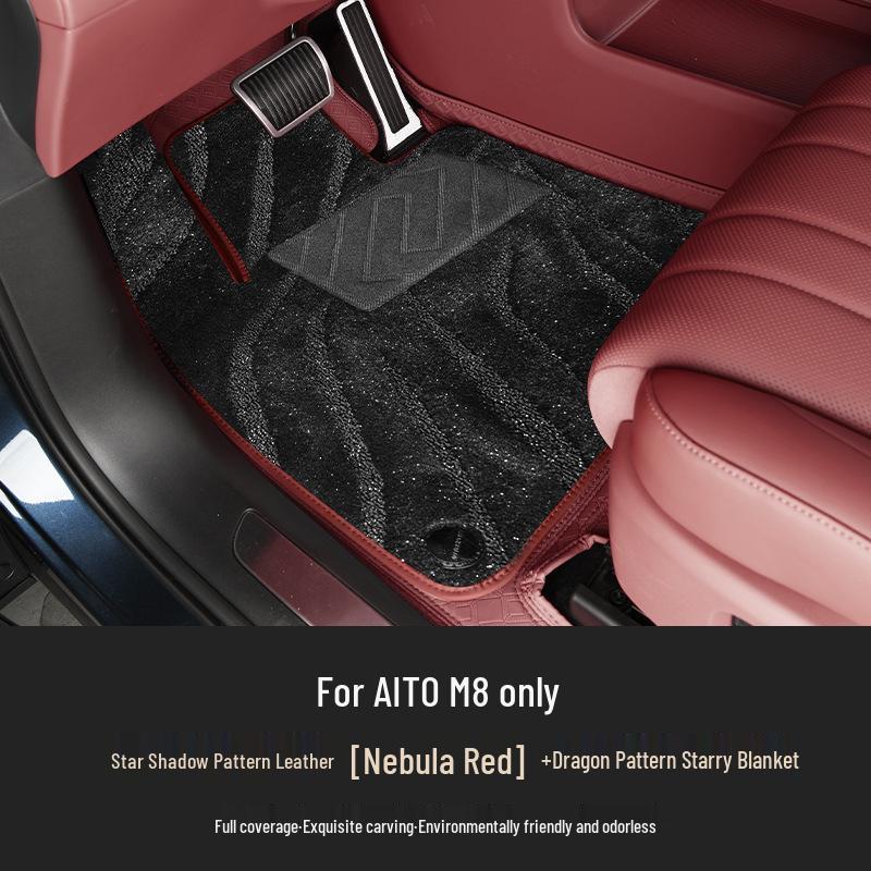 AITO M8 Floor Mats: Premium Aviation Soft Padding for Complete Interior Decoration and Protection