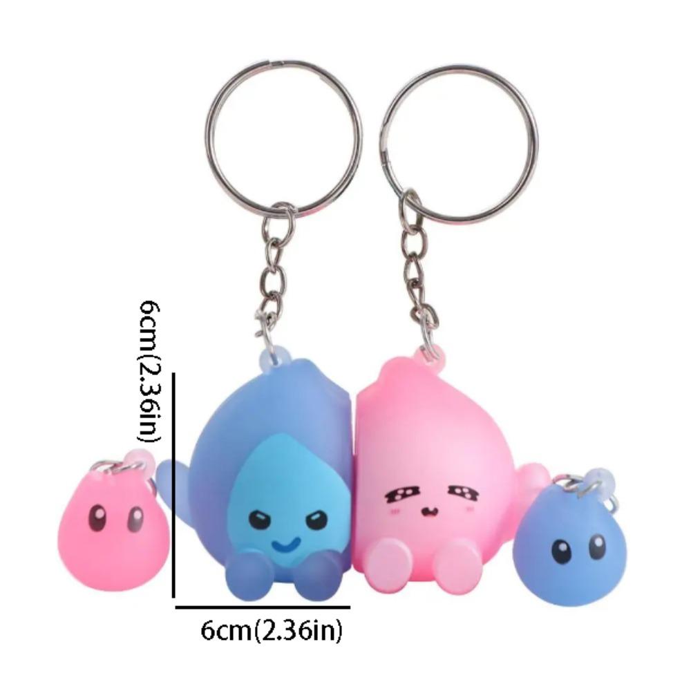 Luminous Keychains Hanger Magnetic Suction Couple Keyring Girl Style Bag Pendant Couple Use