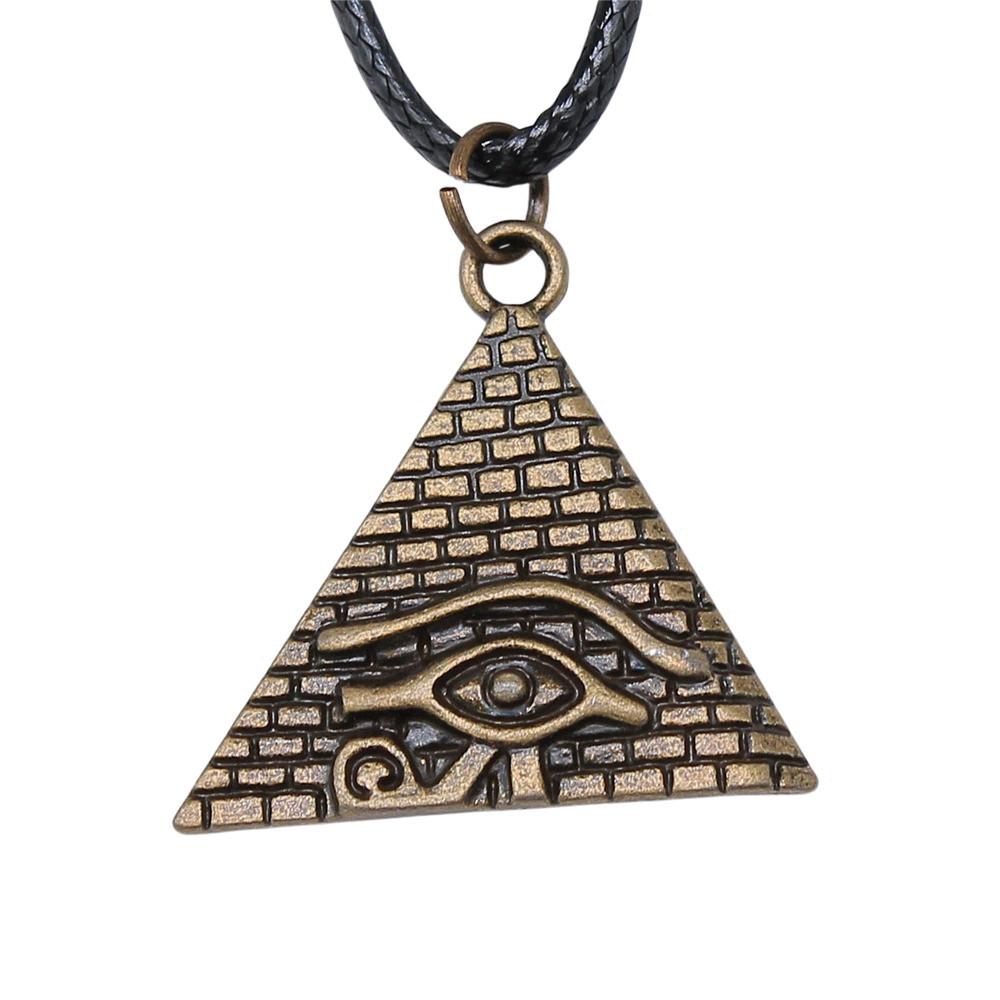 Hamsa Hand Evil Eye Pendant Necklace Spiritual Protection Boho Jewelry With 45cm Leather Chain