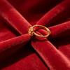 New Chinese-style rose hemp ring, adjustable open design, niche, daily wear, versatile Chinese accessory