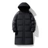 Men's Mid-Length Hooded Down Jacket - Thick, Warm White Duck Down for Cold Protection, 2025 Winter Edition