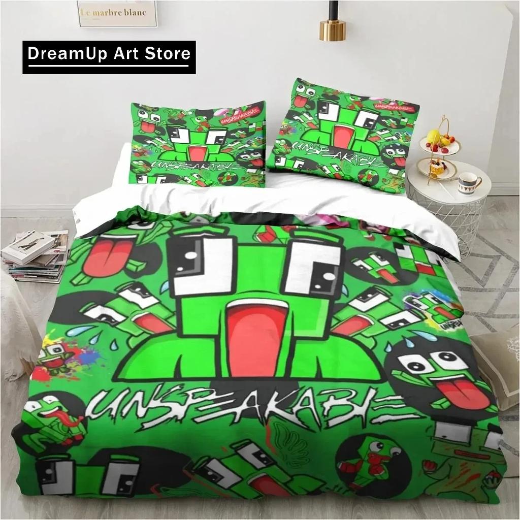Set de lenjerie de pat amuzant pentru joacă 3D U-Dezgustător pentru Băieți Fete Mărime Twin Queen King Huse de plapumă Huse de pernă Pat băieți Dormitor Adult
