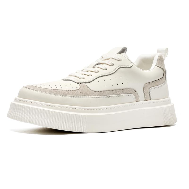 

Модные повседневные мужские туфли из натуральной кожи для серфинга, молодежные туфли в минималистском стиле для вечеринок, прогулок на свежем воздухе, дышащие мужские туфли 44 бежевый