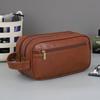 Multi Pockets PU Toiletry Bag for Women Men Travel Essentials Makeup Bags Waterproof Hanging Bag Cosmetic Washing Organizer Bag