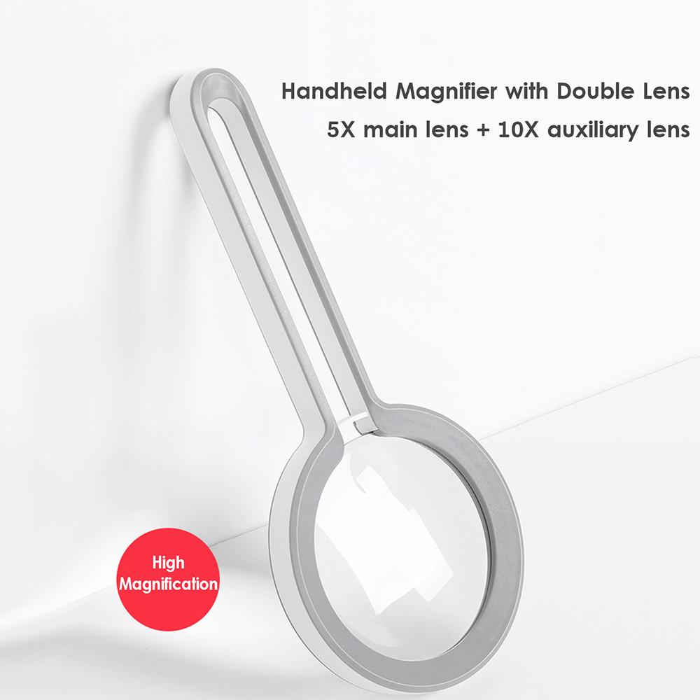 Lente Di Ingrandimento A Mano Ad Alta Potenza Con Manico In Legno - Foto 6