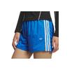 Adidas Originals 3-Stripes Woven Shorts Comfortable Versatile Fashionable Soft Sports Shorts Women Shorts Bird-Feather-Blue KF0320