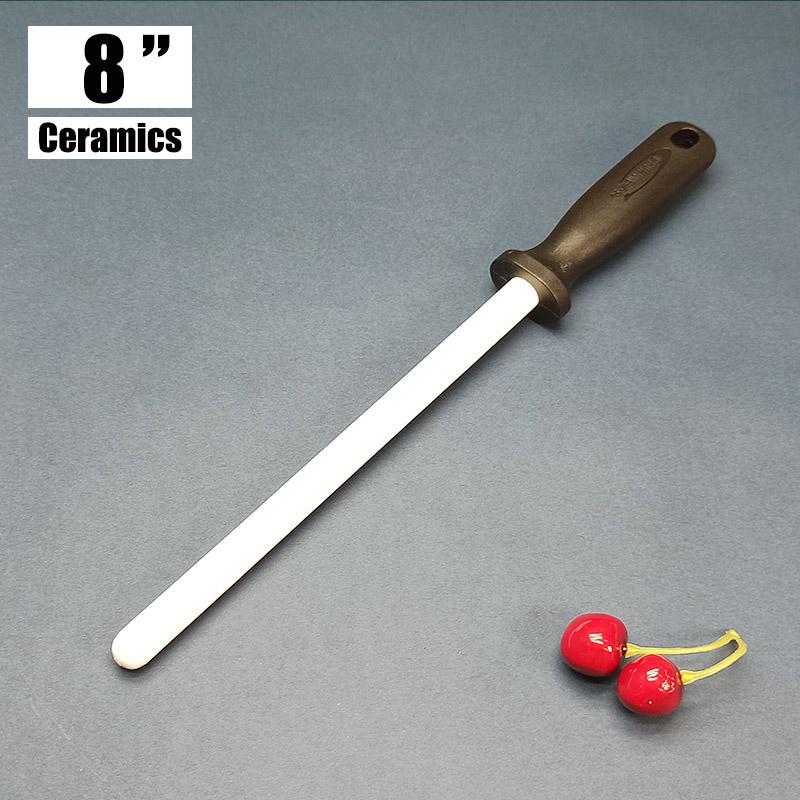 8/10/12 Inch Professional Ceramic Knife Sharpener Rod Durable Knife Grinder With Non-Slip Handle Kitchen Knife Sharpening Blade