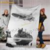 Whale Shark Blanket Soft Warm Throw Fleece Blanket Shark Sheet Bedspread Sofa Throw Light Thin Mechanical Wash Flannel Blankets