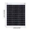 15W Flexible Polycrystalline Solar Panel Controller Dual USB Regulator Charging