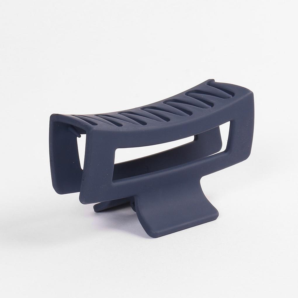 Women's Matte Square Hair Clip (Navy) Updo Hairpin