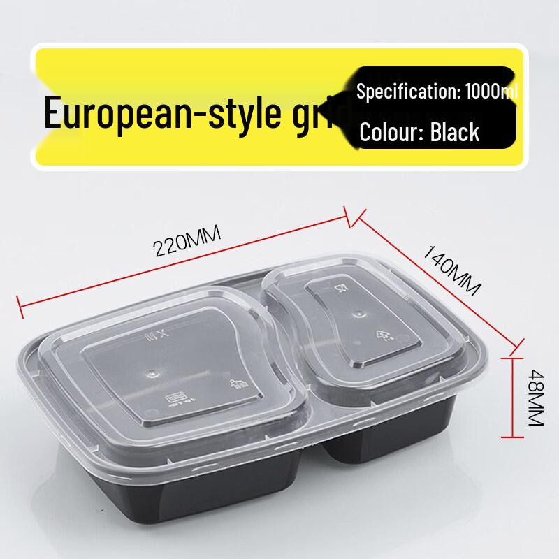Lovols Thickened Partitioned Disposable Food Containers