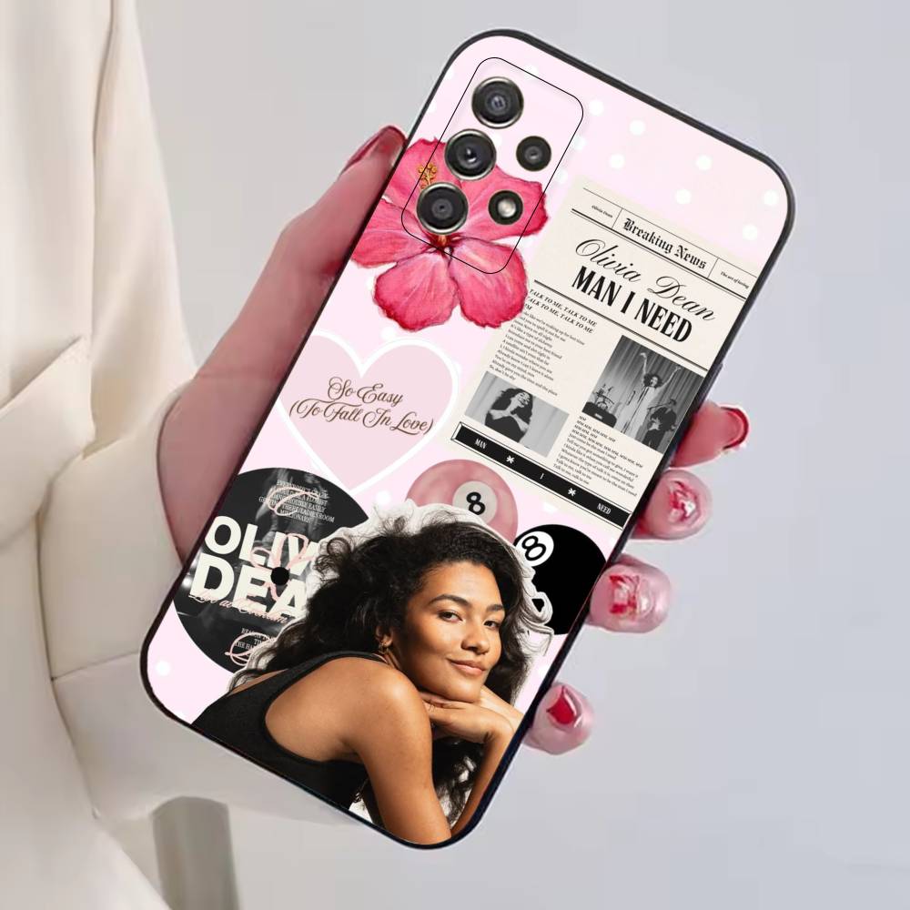 British singer O-Olivia Dean Phone Case Black Silicone Soft For Samsung S25,S24,S21,S22,S23,S30,Ultra,S20,Plus,Fe,Lite