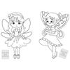 Have fun and color Fairies and Sorceresses Coloring Book + 24 Stickers