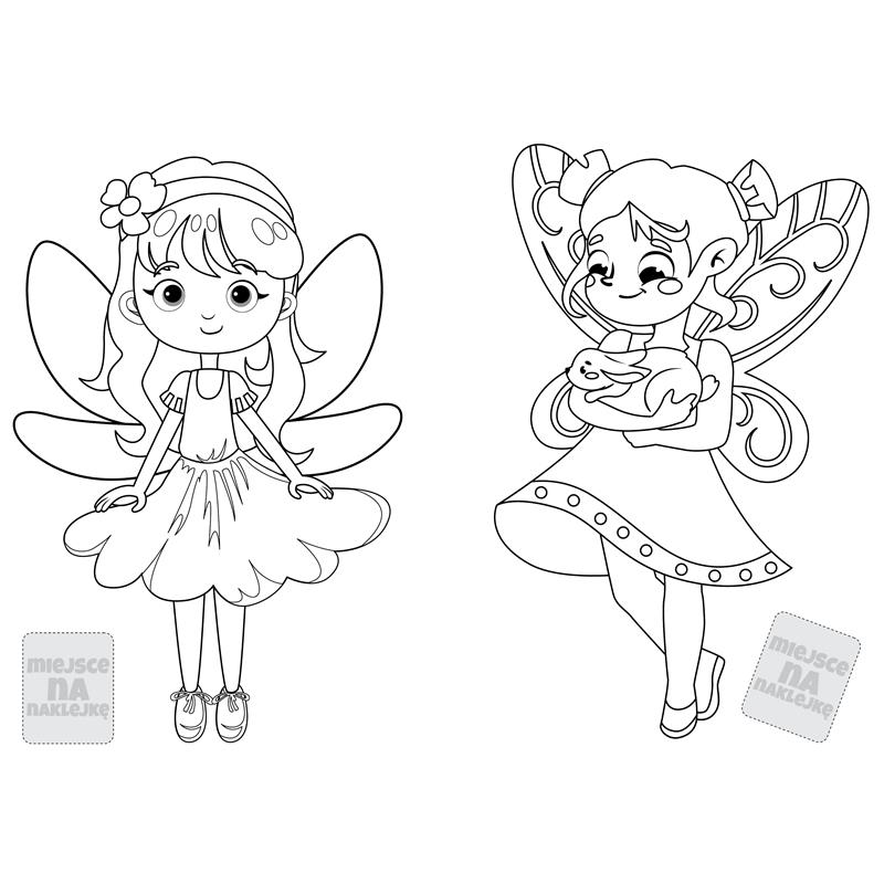 Have fun and color Fairies and Sorceresses Coloring Book + 24 Stickers
