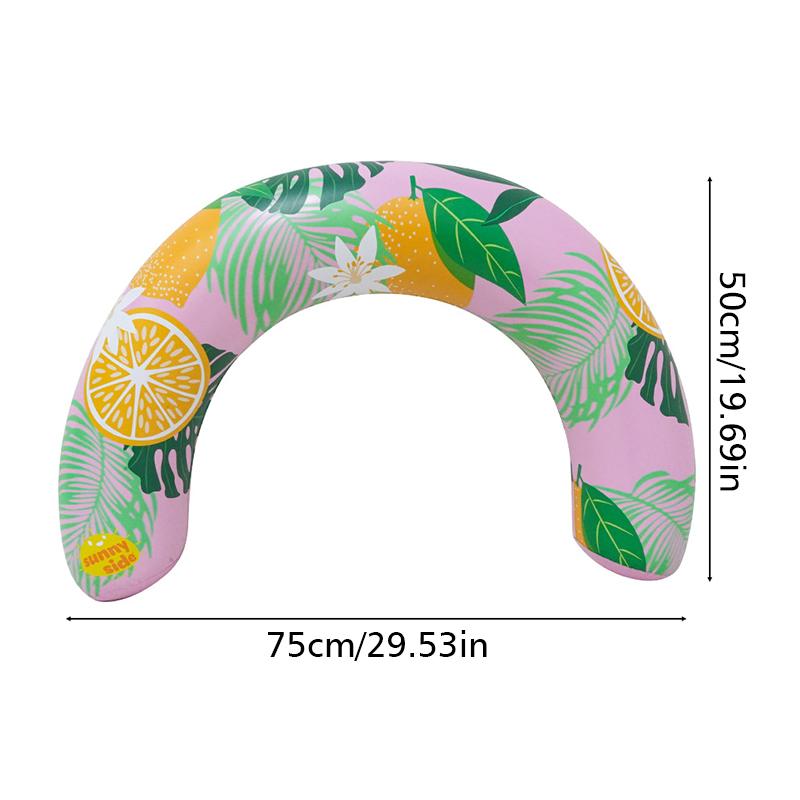 

1шт дуга плавучая палка аксессуар для бассейна плавательная палка креативный плавающий гребной ПВХ плавательный круг 75x50см розовый