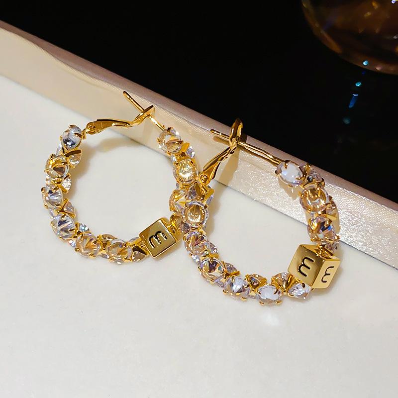 Geometric Double-layer Earrings, European and American Personality Trend Earrings, Casual Versatile Earrings, Niche