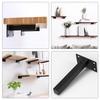 Stainless Steel Floating Shelves Brackets Heavy Duty Wall Mount Support for Kitchen Bathroom Bedroom Decorative Shelf Hardware