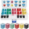 Kit de Assortimento de Fusíveis Automotivos com 36 Peças Fusíveis de Cartucho Micro tipo Caixa de Perfil Baixo Automotivos 20A, 30A, 40A, 50A, 60A, 80A para Caminhões