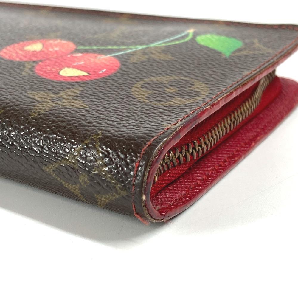 Louis Vuitton M95006 Monogram Cherry Takashi Murakami Porte Monet Zippy Wallet