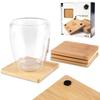 Wooden Cup Holders 9.7cm 4pc.