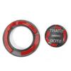 2PCS Engine Ignition Start Button Decoration Ring Frame Cover for Landrover EVOQUE 2020