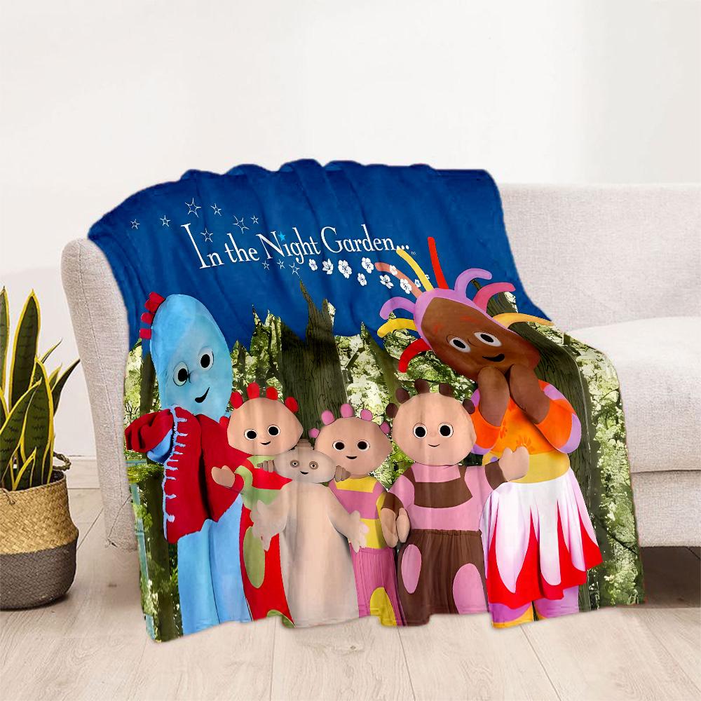 In The Night Garden Characters Flannel Blanket-Soft and Suitable for Sofas,Beds,Offices,Travel,All Seasons,Great Gift for Holidays and Birthdays.