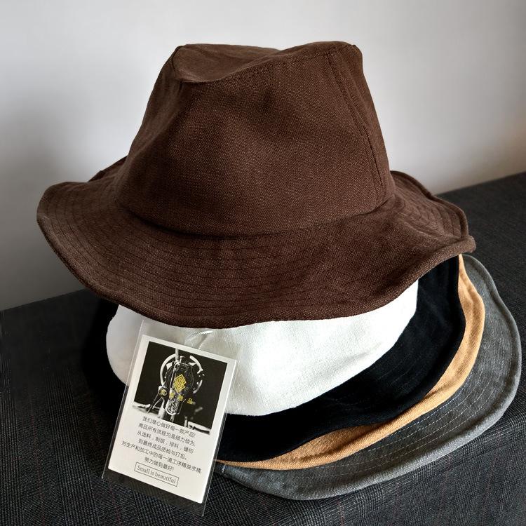 

Oversized Black Bucket Hat - Yamamoto Style Wide Brim Sun Hat for Women, Breathable UPF50+ Japanese Basin Cap for Large Head XL over 60cm