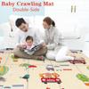 Easy-clean Double Sided Baby Crawling Mat Walker Kids Play Mat Game Carpet Rugs Baby Crawling Indoor Outdoor Waterproof Play Mats