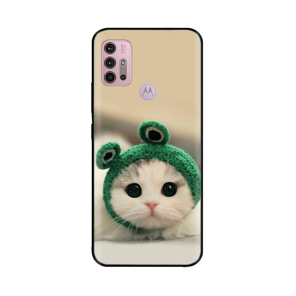 For Motorola Moto G20 Case XT2128-1 XT2128-2 Cover Cute Cartoon Painted Soft Silicone Phone Case For Moto G10 G30 G20 G60 Capa