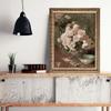 Retro Painting French Flora Vintage Poster and Prints Victorian Still Life Flower Rose Canvas Painting Decoraiton Living Room