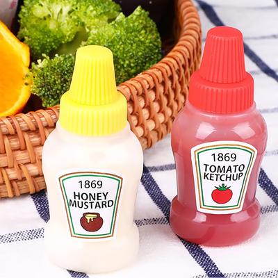 Mini Würzsaucenflasche Kleine Behälter Hübsche Katze Hund Bento Flaschen Mittagessen