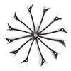 12PCS Pack Salon Hair Sectioning Clip Aluminium Alloy Hairdressing Clamps Hairpin Styling Tools