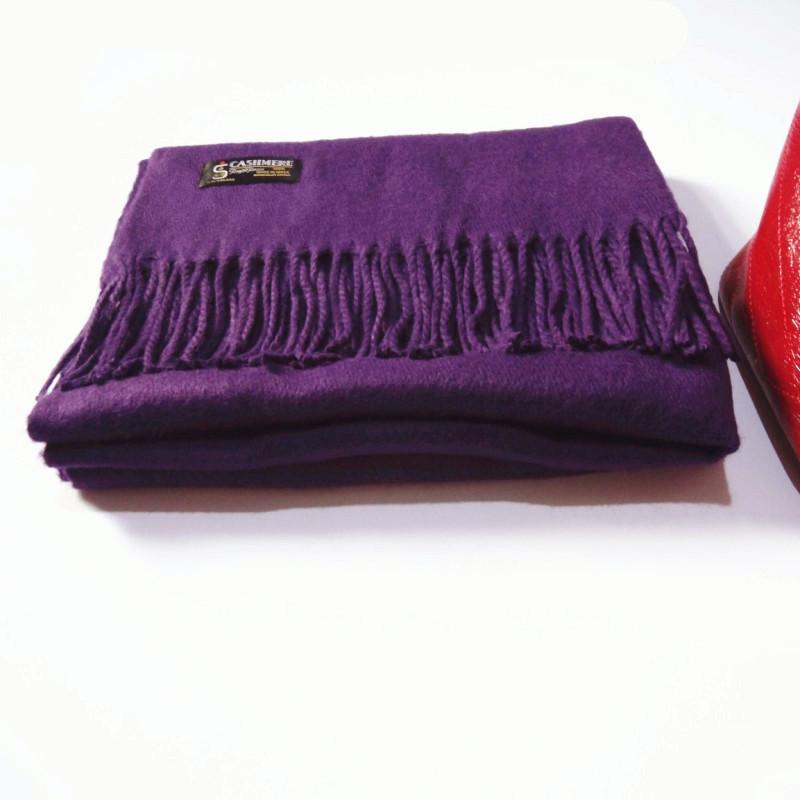 Wool Scarf for Women Autumn and Winter Warm Tassel Large Shawl Winter Scarf Solid Color Cashmere Scarf Imitation Cashmere Scarf