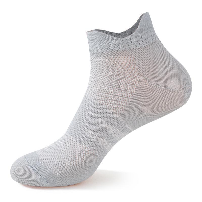 Men's Ultra-thin Breathable Low-Cut Sports Ankle Socks for Running & Fitness - Trendy Compression Boat Socks