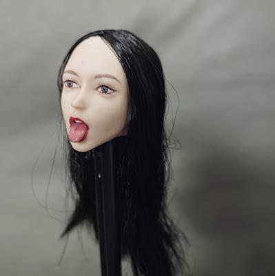 Toys & Hobbies [TOYBARJAPAN] 16 Scale Action Figure Compatible with TBLeague and Other Bodies, Tongue Sticking Out, Pearl White Skin, Direct Eye