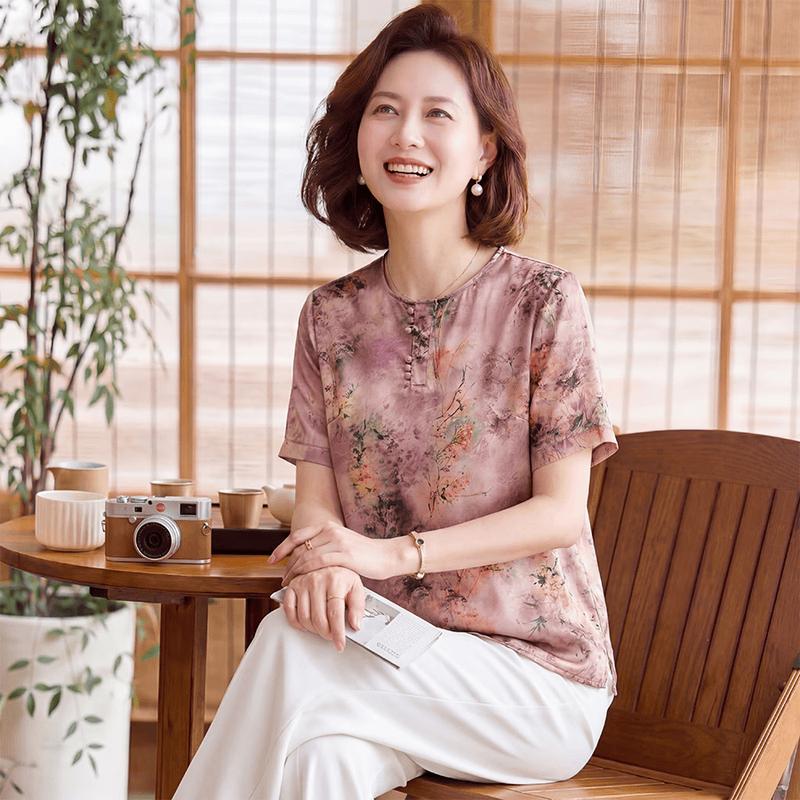 

Yuzhaolin Women s Artistic Landscape Print Summer T-shirt 2XL