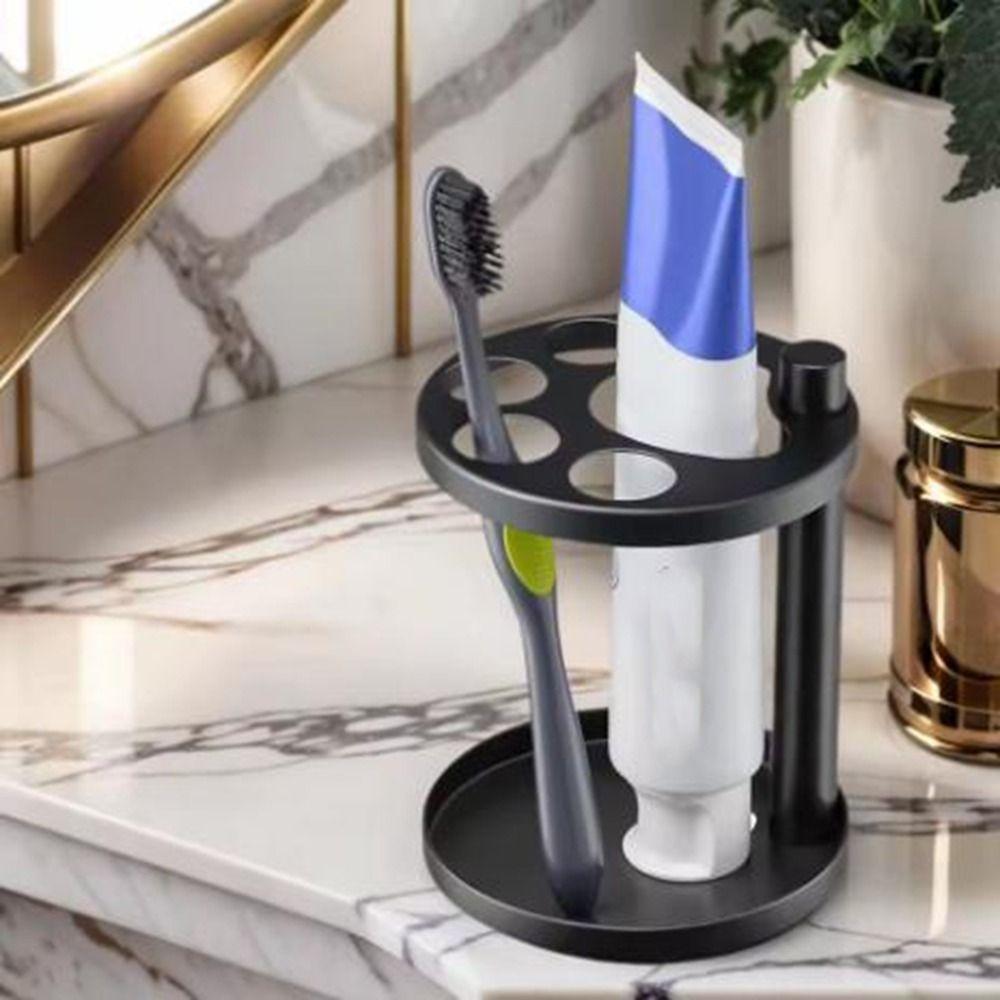 Anti-slip Toothbrush Toothpaste Holder Space Saving Toothbrush Stand  Shower Accessories