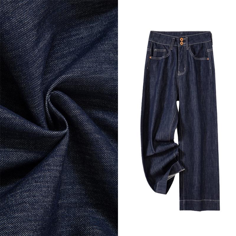 Women's Anti-Fade High-Waisted Slim-Fit Wide-Leg Cropped Jeans for Petite Figures - 2026 Spring Stretch Denim