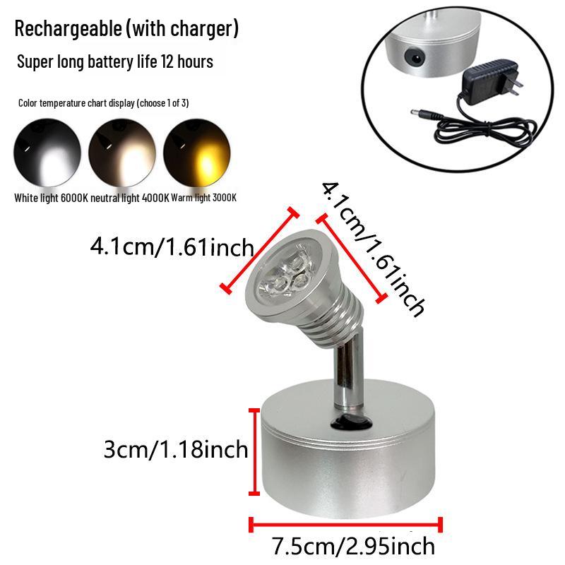 Wireless Jewelry Display Spotlight with Battery