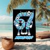 1PC Custom Name Christmas Lights Fun Beach Towel Highly Absorbent And Sand-Resistant Towel for Swimming, Pool, Yoga, And Travel Lightweight