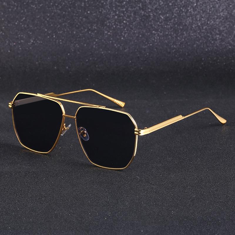 Vintage Men and Women Luxury Sunglasses Gold Metal Glamour Glasses Casual Fashion Shades