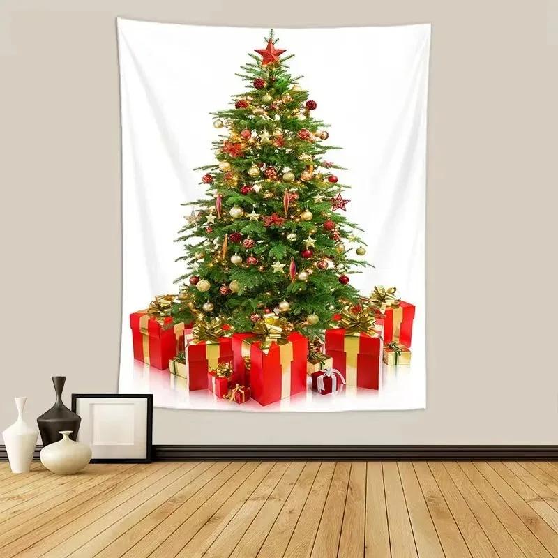 Christmas Tree Decoration Pattern Living Room Interior Home Wall Tapestry