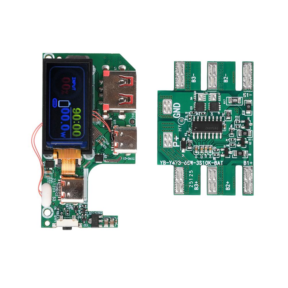 PD 45W 65W Fast Charging Module With TFT Color Screen For DIY Power Bank Support PD QC Protocols Multiple Protection