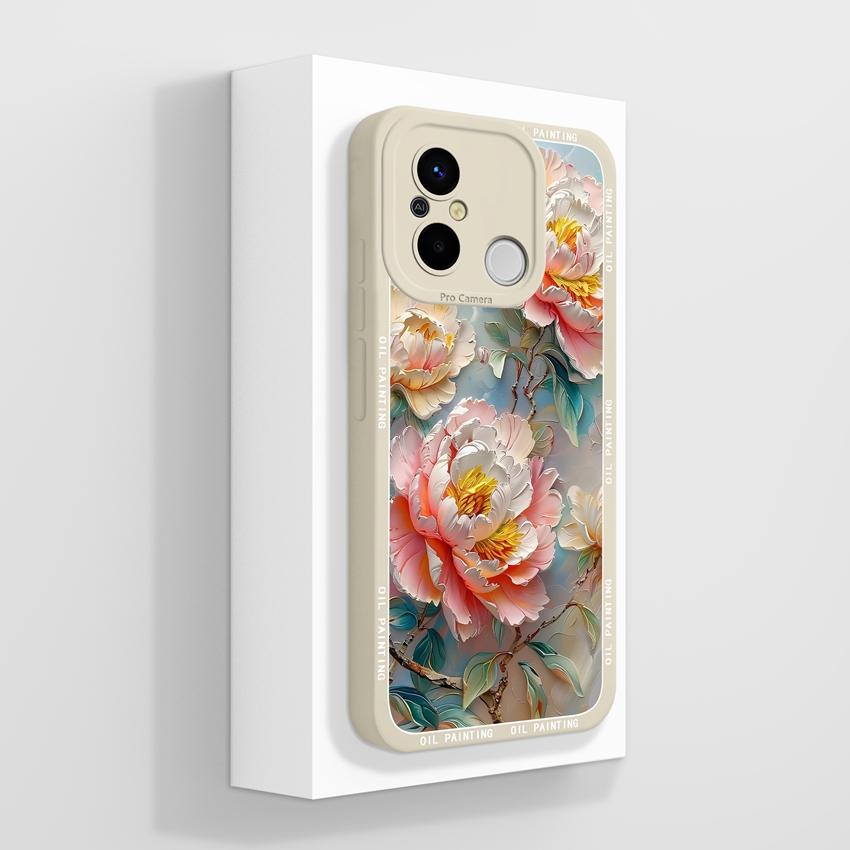 For Redmi 12C 13C 14C 10C 13R 14R 11A 15A Cute Cartoon Cat Phone Cover Liquid Silicone High Quality Anti Slip Durable Protective Case For Redmi Casing