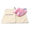 Excellent LOUIS VUITTON Other shoes Embroidered logo satin slippers pink Satin Women Used
