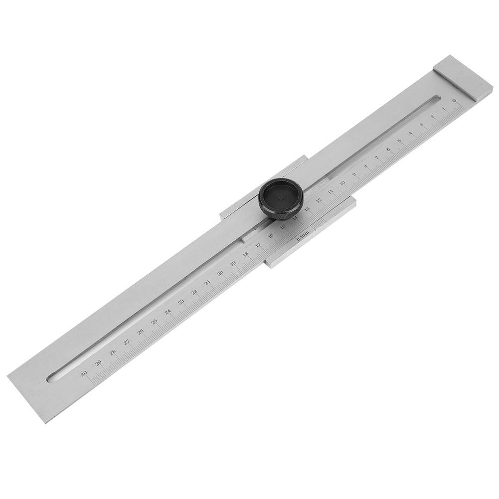 0-300mm Stainless Steel Scriber Ruler Marking Gauge Woodworking Measuring Tool