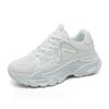 Rm1812 New Dad Shoes Women's  Spring/Summer Height Increasing Breathable Platform Mesh Surface White Shoes All-Matching Women's
