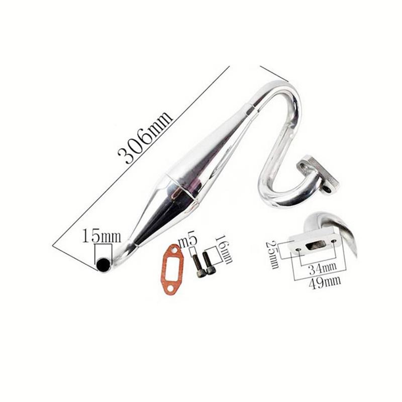 HSP Part 050024 RC Baja SS 1/5 Scale Models Monster Truck Exhaust Joint Tubing Fit HSP RC Nitro Remote Control Car 94050