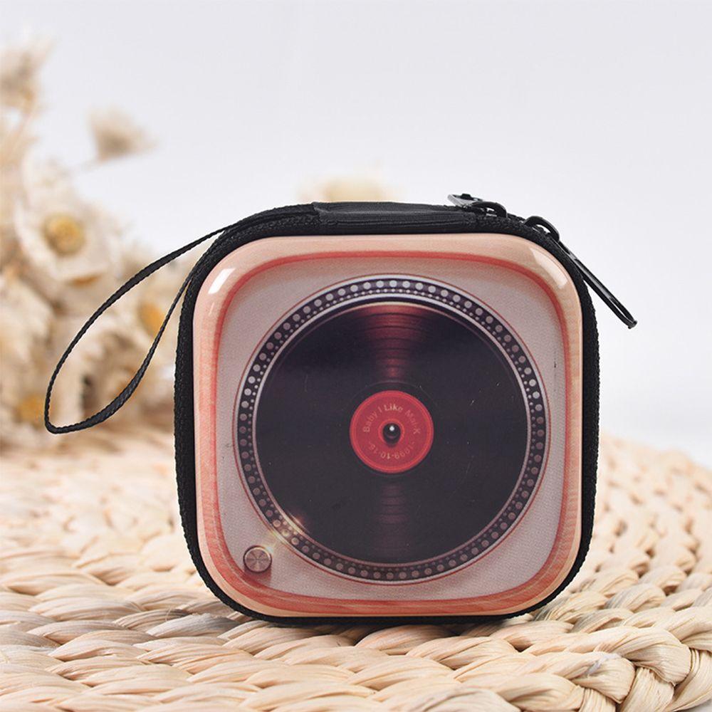 Player Pattern Small Wallet Earphone Cable Storage Bag Coin Purse Cute Cartoon Change Zipper Pocket