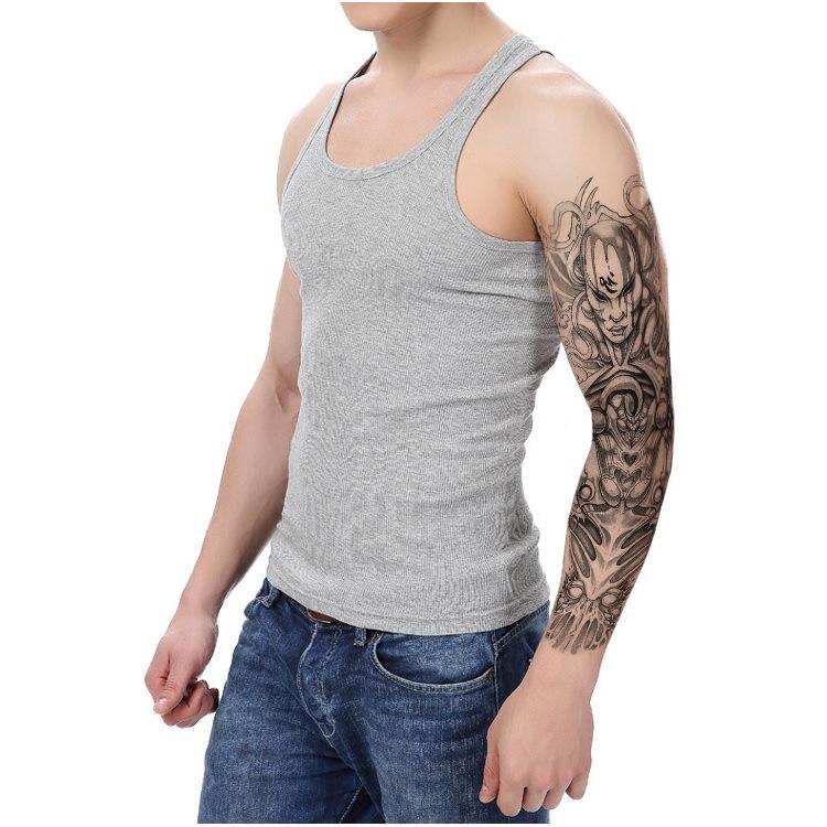 Flower Arm Tattoo Sticker Waterproof Men And Women Sticker Full Arm Waterproof Tattoo Sticker Ukiyo-E Painting Geisha Simulation Big Picture Sticker